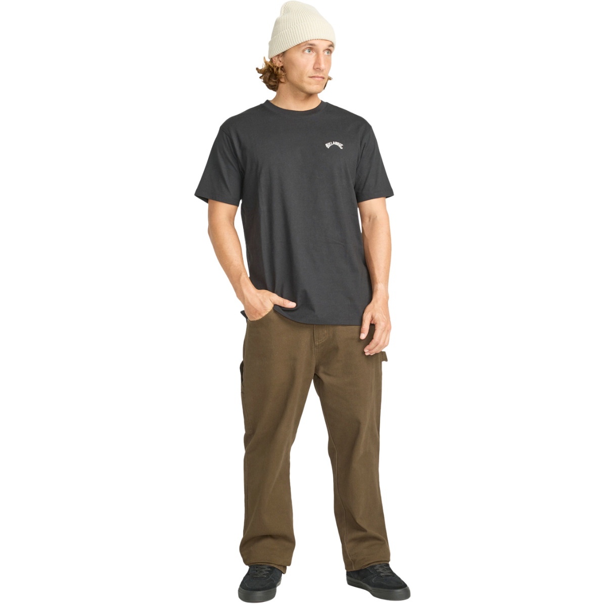 2026 Billabong Mens Arch Crew T-Shirt EBYKT00100 - Black
